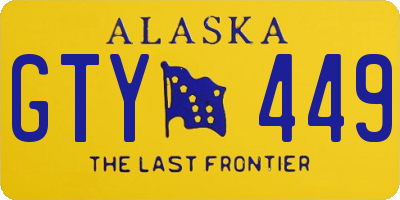 AK license plate GTY449