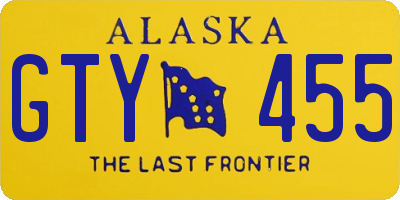 AK license plate GTY455