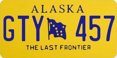 AK license plate GTY457