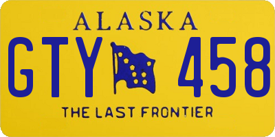 AK license plate GTY458
