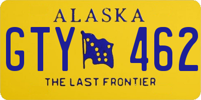 AK license plate GTY462