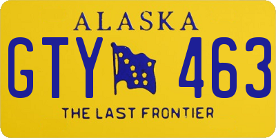 AK license plate GTY463