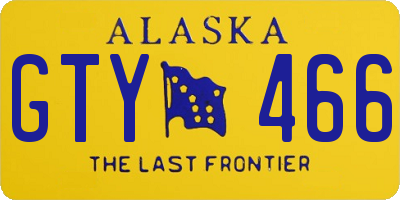 AK license plate GTY466