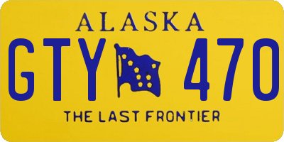 AK license plate GTY470