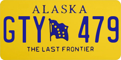 AK license plate GTY479