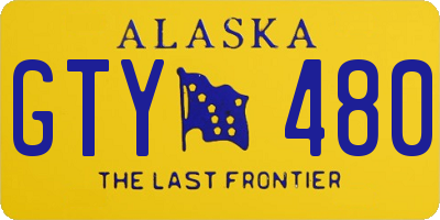 AK license plate GTY480