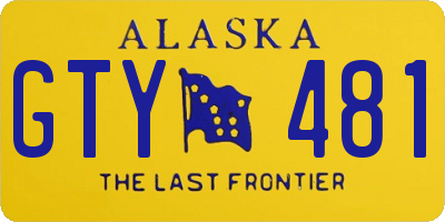 AK license plate GTY481