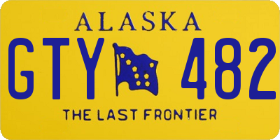 AK license plate GTY482