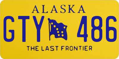 AK license plate GTY486