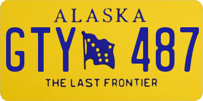 AK license plate GTY487