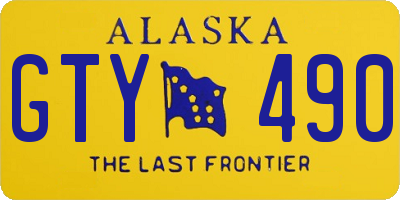 AK license plate GTY490