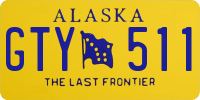 AK license plate GTY511
