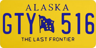 AK license plate GTY516