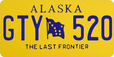 AK license plate GTY520