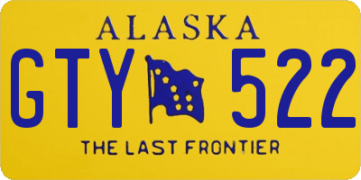 AK license plate GTY522
