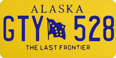 AK license plate GTY528