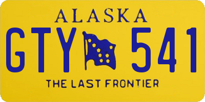 AK license plate GTY541