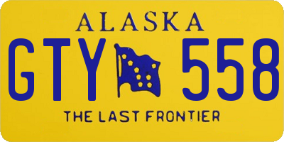 AK license plate GTY558