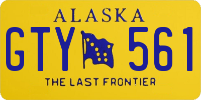 AK license plate GTY561