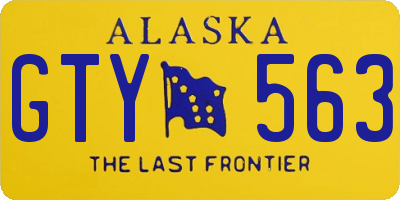AK license plate GTY563