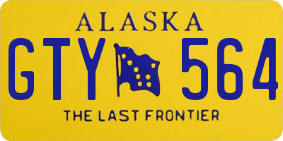 AK license plate GTY564