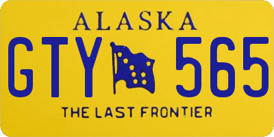 AK license plate GTY565