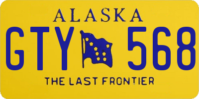 AK license plate GTY568