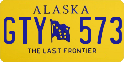 AK license plate GTY573