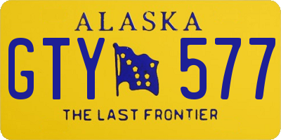 AK license plate GTY577