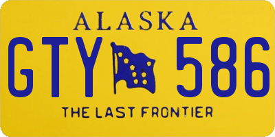 AK license plate GTY586