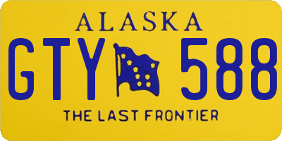 AK license plate GTY588