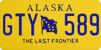 AK license plate GTY589