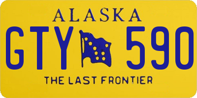 AK license plate GTY590