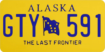 AK license plate GTY591