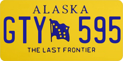 AK license plate GTY595