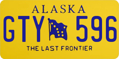 AK license plate GTY596