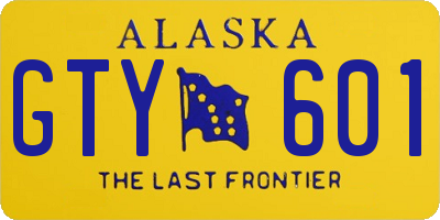AK license plate GTY601