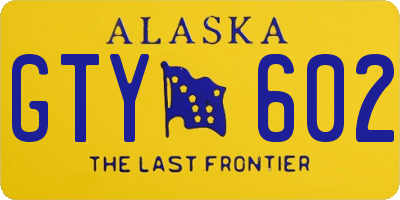 AK license plate GTY602