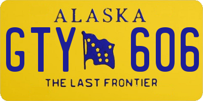 AK license plate GTY606