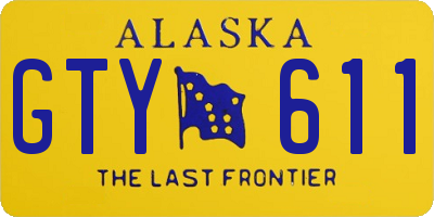 AK license plate GTY611