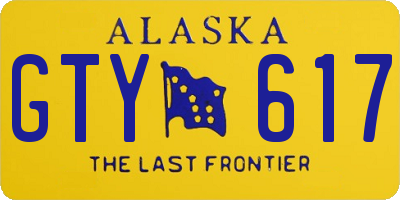 AK license plate GTY617