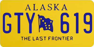 AK license plate GTY619