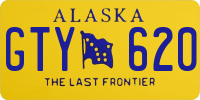 AK license plate GTY620