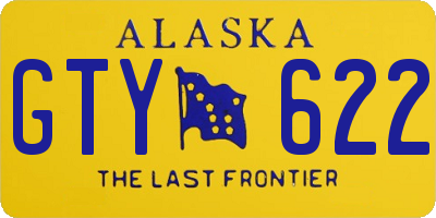 AK license plate GTY622