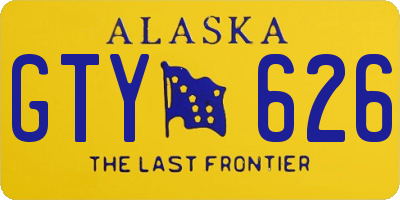 AK license plate GTY626