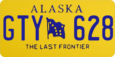 AK license plate GTY628