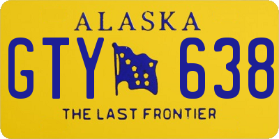 AK license plate GTY638