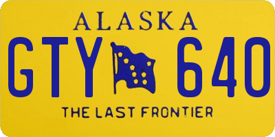 AK license plate GTY640