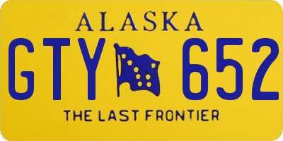 AK license plate GTY652