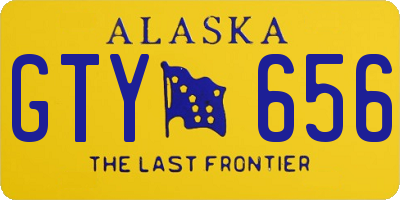 AK license plate GTY656